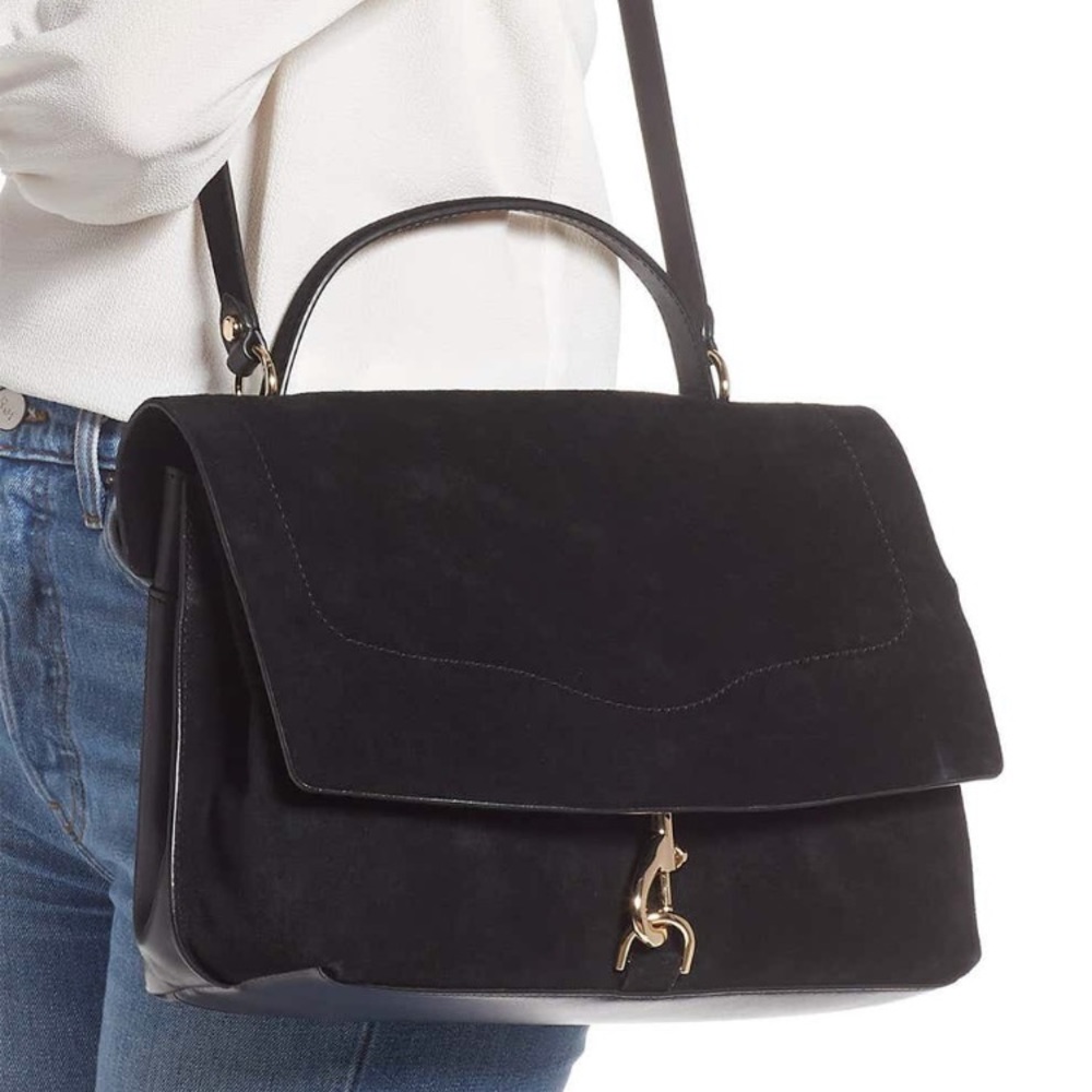 Rebecca Minkoff Stella suede & leather satchel
